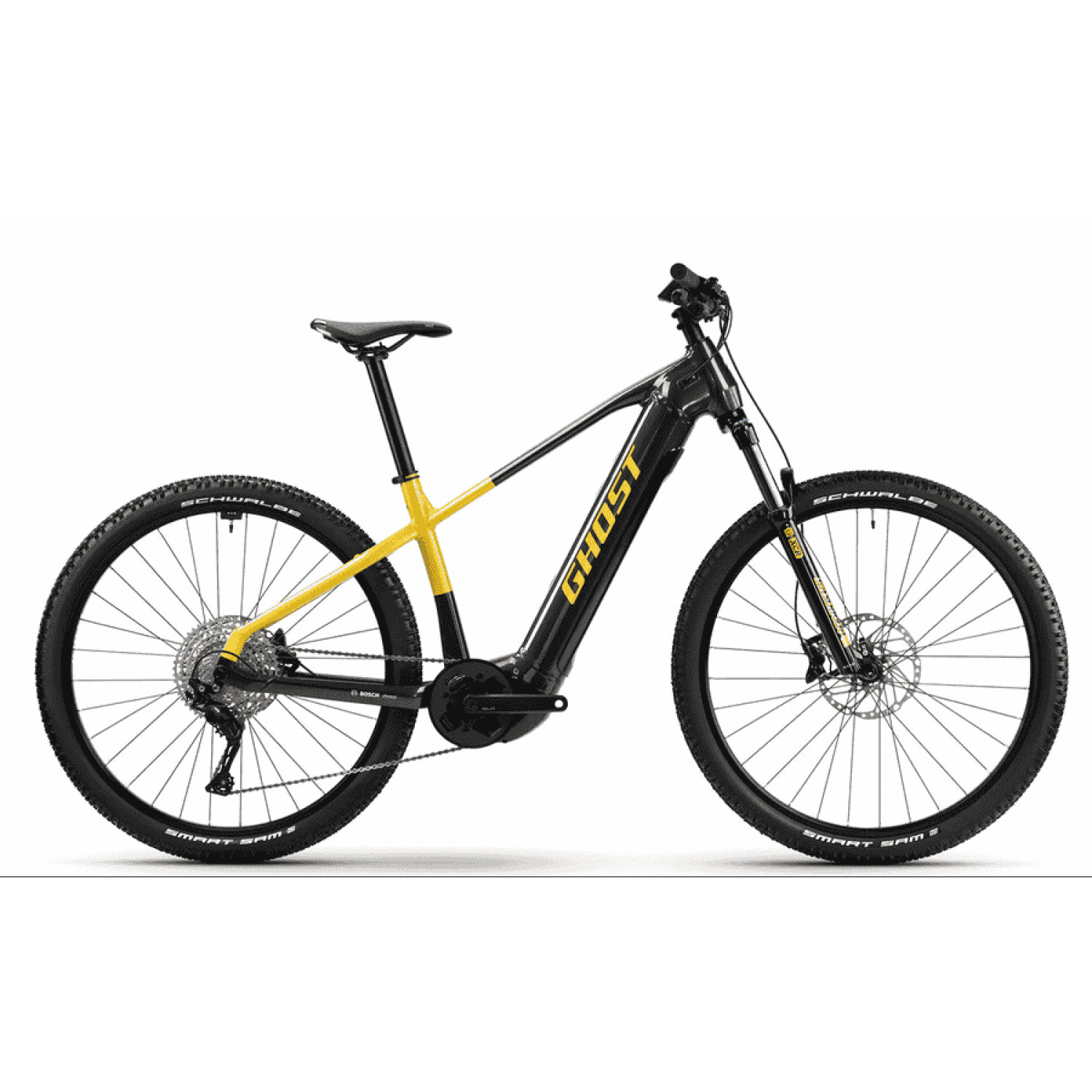 
Ghost E-Teru Advanced - 27.5 / 29 Zoll 750Wh 11K Diamant - met. anthracite/met. gold yellow - glossy