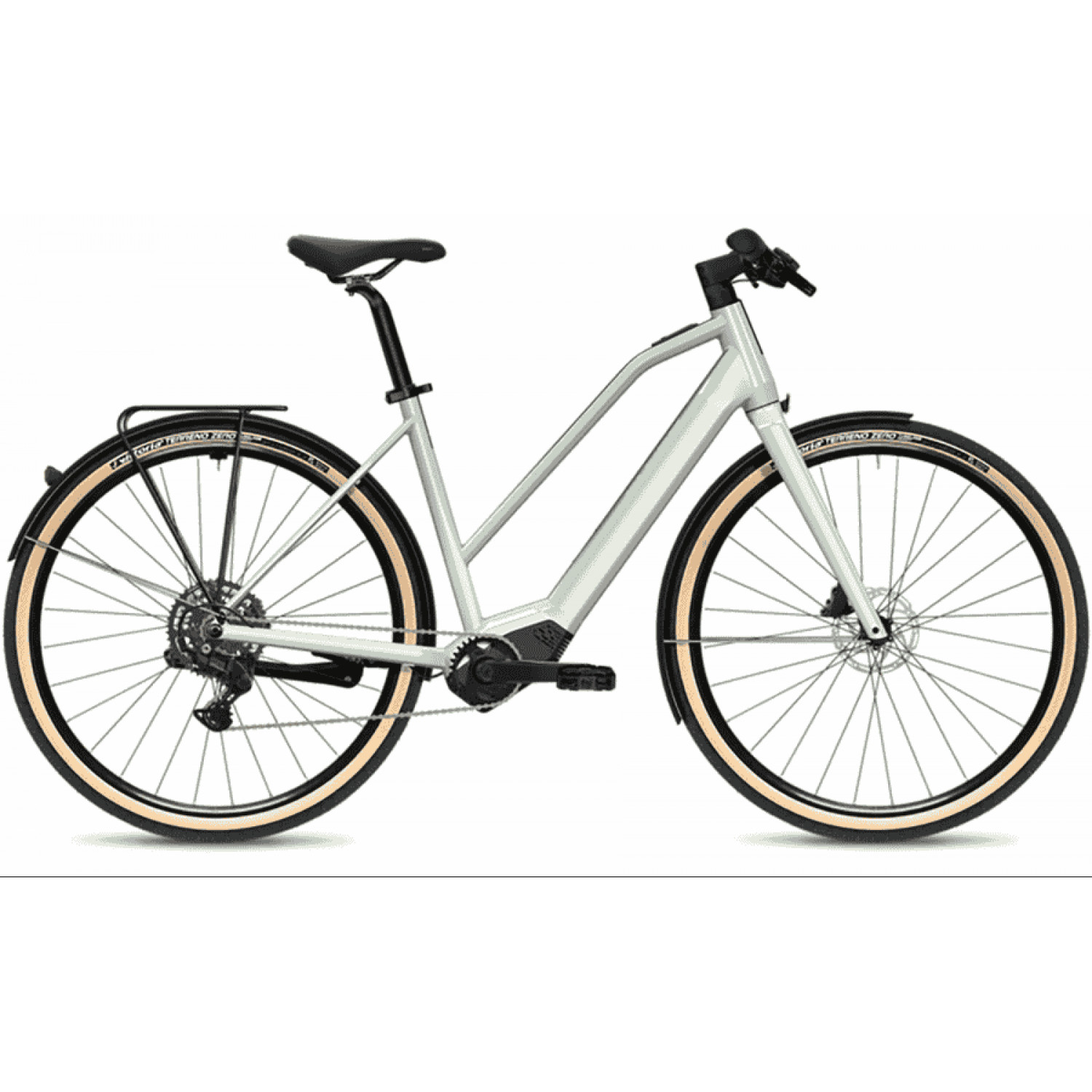 
FLYER Upstreet SL 3.10 - 28 Zoll 400Wh 9K Trapez - Frosty Sage Gloss