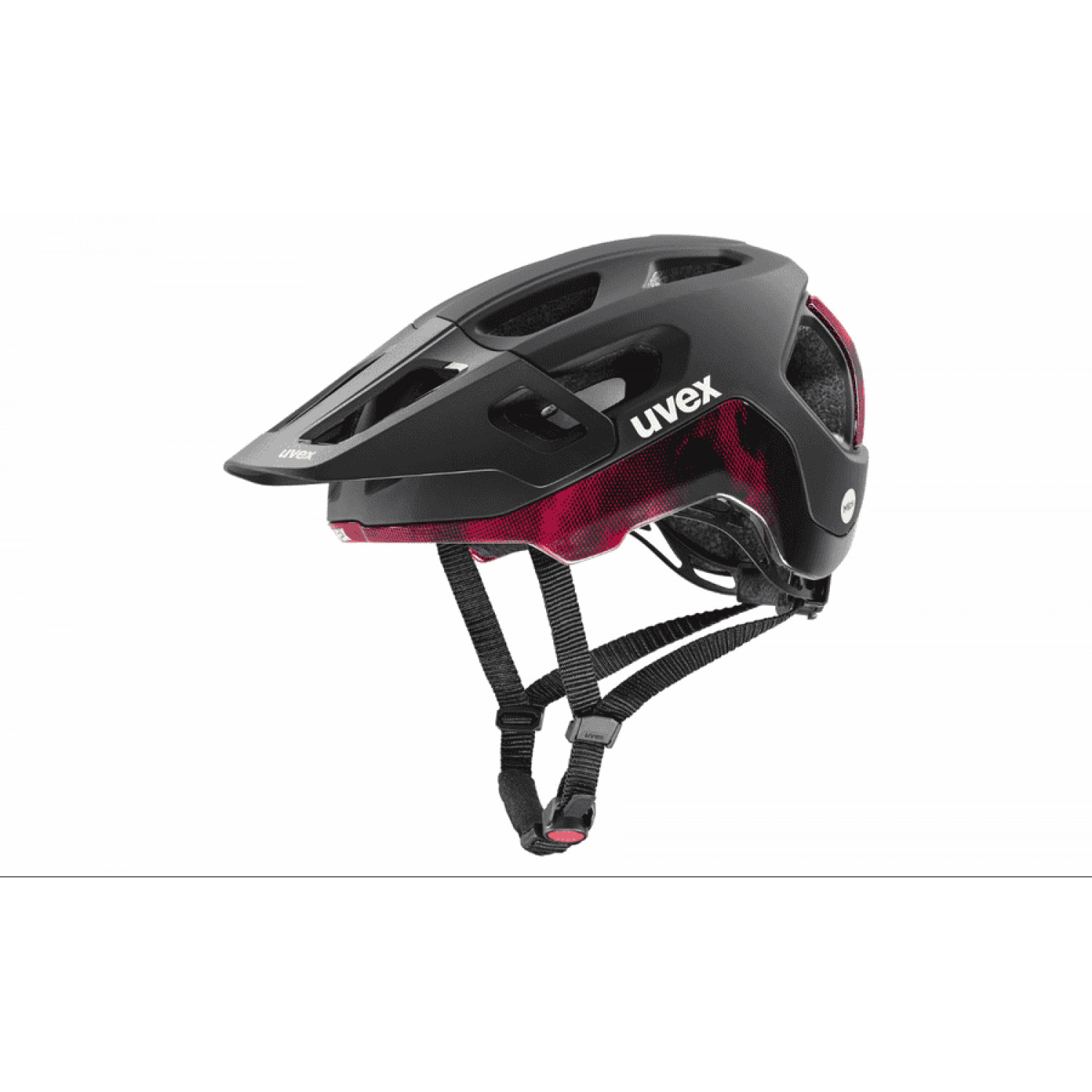 
Uvex react MIPS - MTB Helm - Black Ruby Red Matt