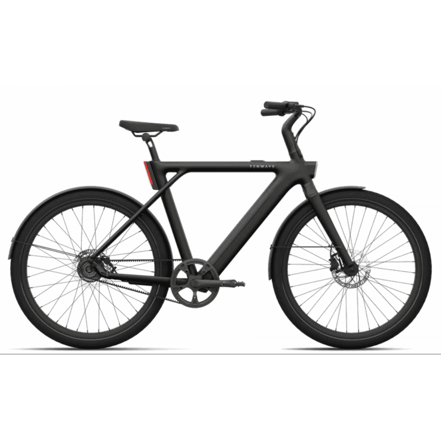 
Tenways CGO009 - 28 Zoll 374Wh 1N Diamant - Midnight Black