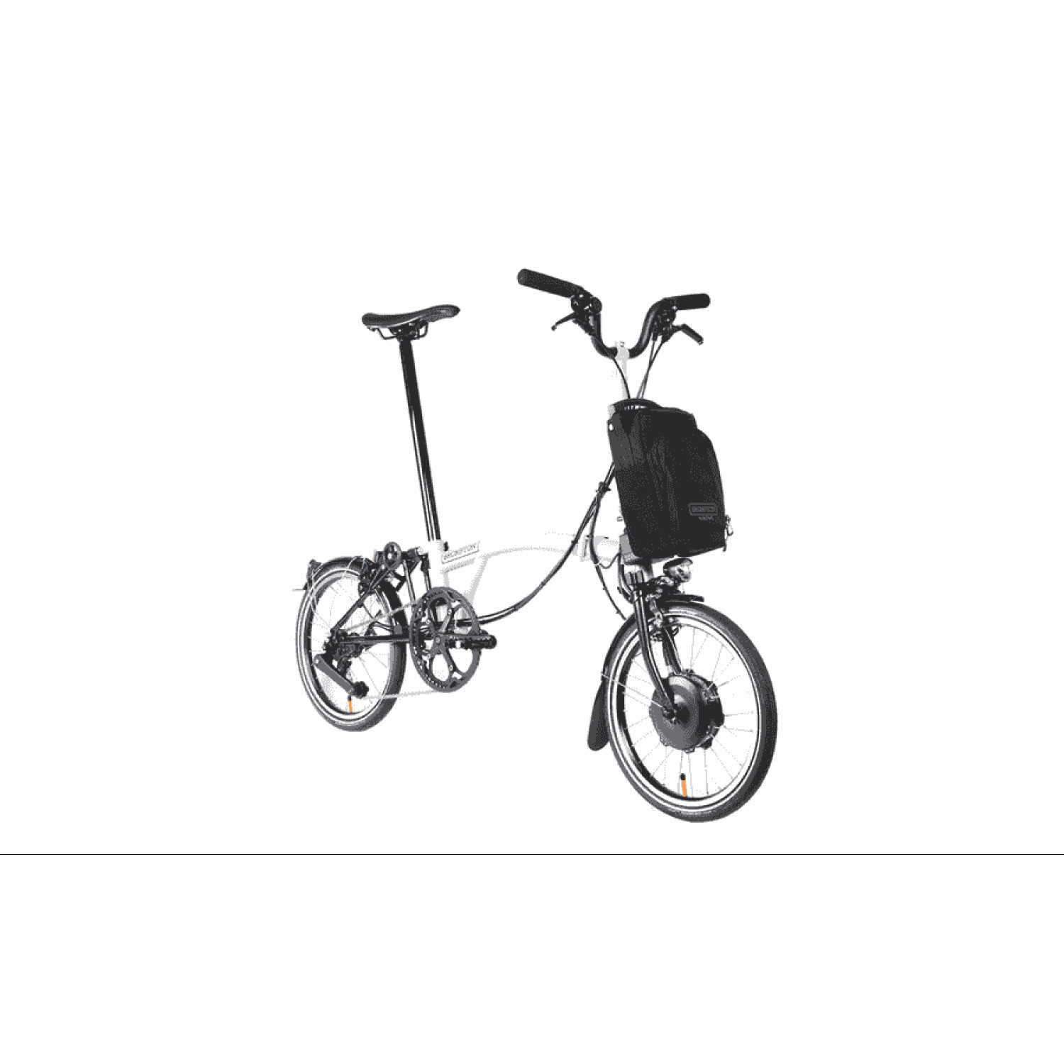 
Brompton P-Line Electric Urban 4-speed - Typ H- 16 Zoll 300Wh 4K Faltrad - Lunar Ice