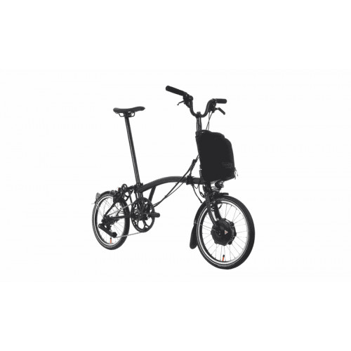 Brompton P-Line Electric Urban 4-speed - Typ H - 16 Zoll 300Wh 4K Faltrad - Midnight Black Metallic