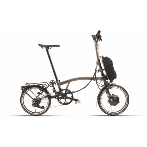 Brompton P-Line Electric Explore 12-speed - Typ H - 16 Zoll 300Wh 12K Faltrad - Bronze Sky