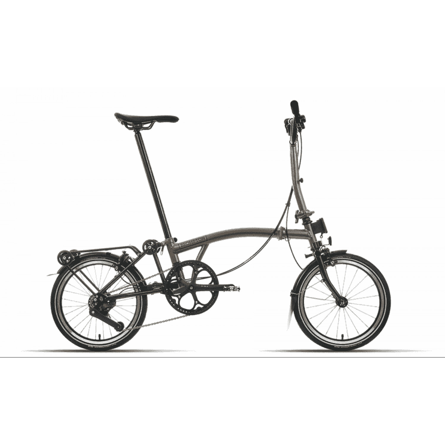 
Brompton P-Line Explore - Typ H - 16 Zoll 12K Faltrad - Bronze Sky