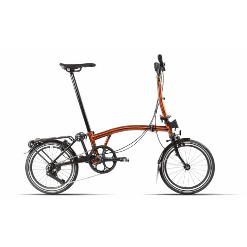 Brompton P-Line Explore - Typ H - 16 Zoll 12K Faltrad - Flame Lacquer