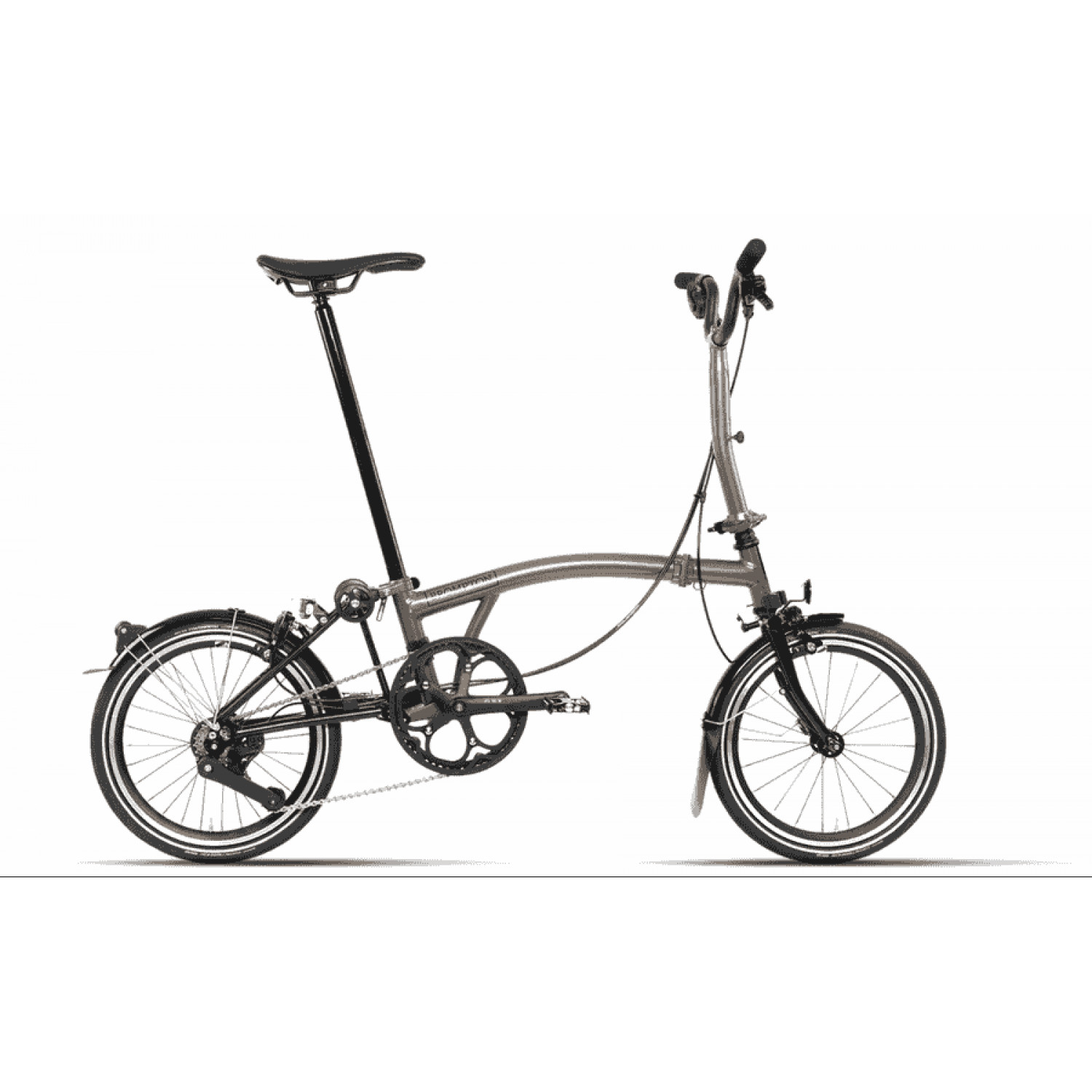 
Brompton P-Line Urban - 4 speeds - Typ M - 16 Zoll 4K Faltrad - Bronze Sky