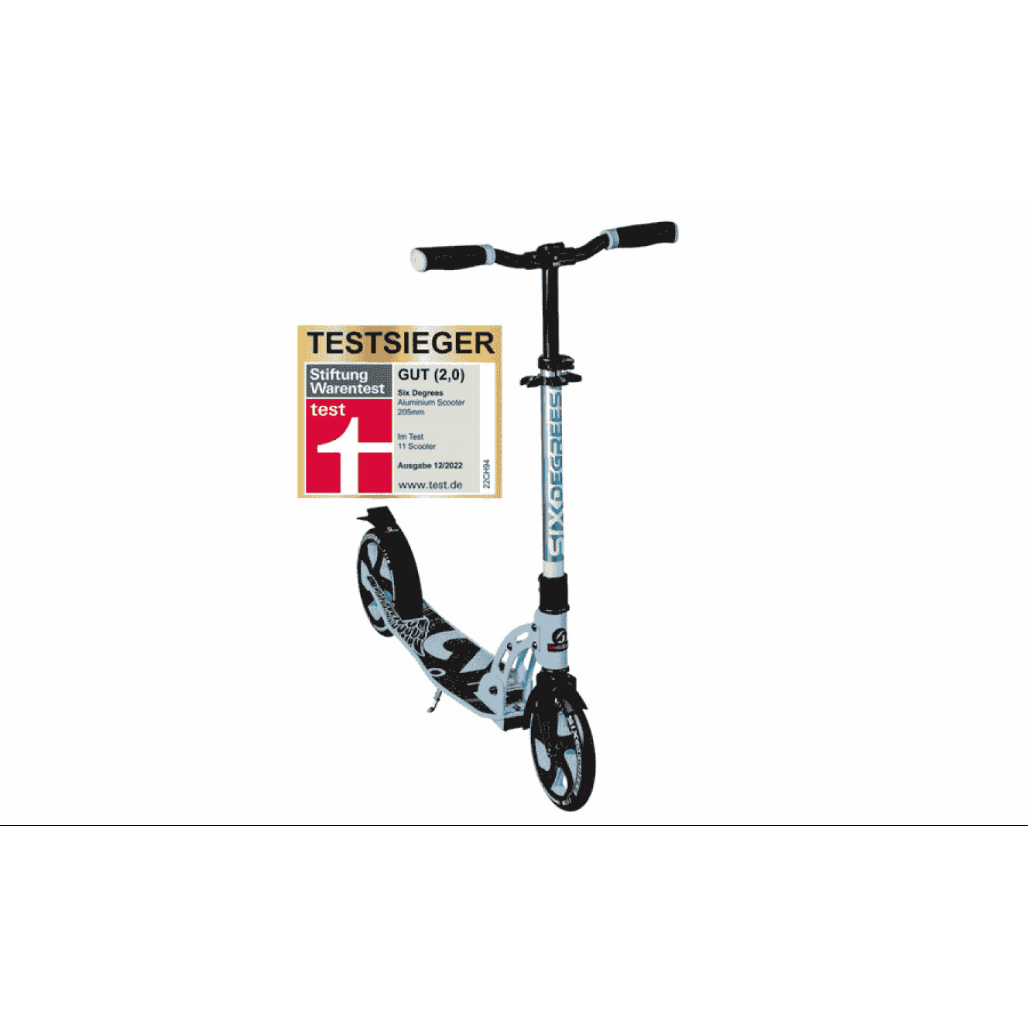 
SIX DEGREES 205 - Aluminium Scooter - Pastell-Blau