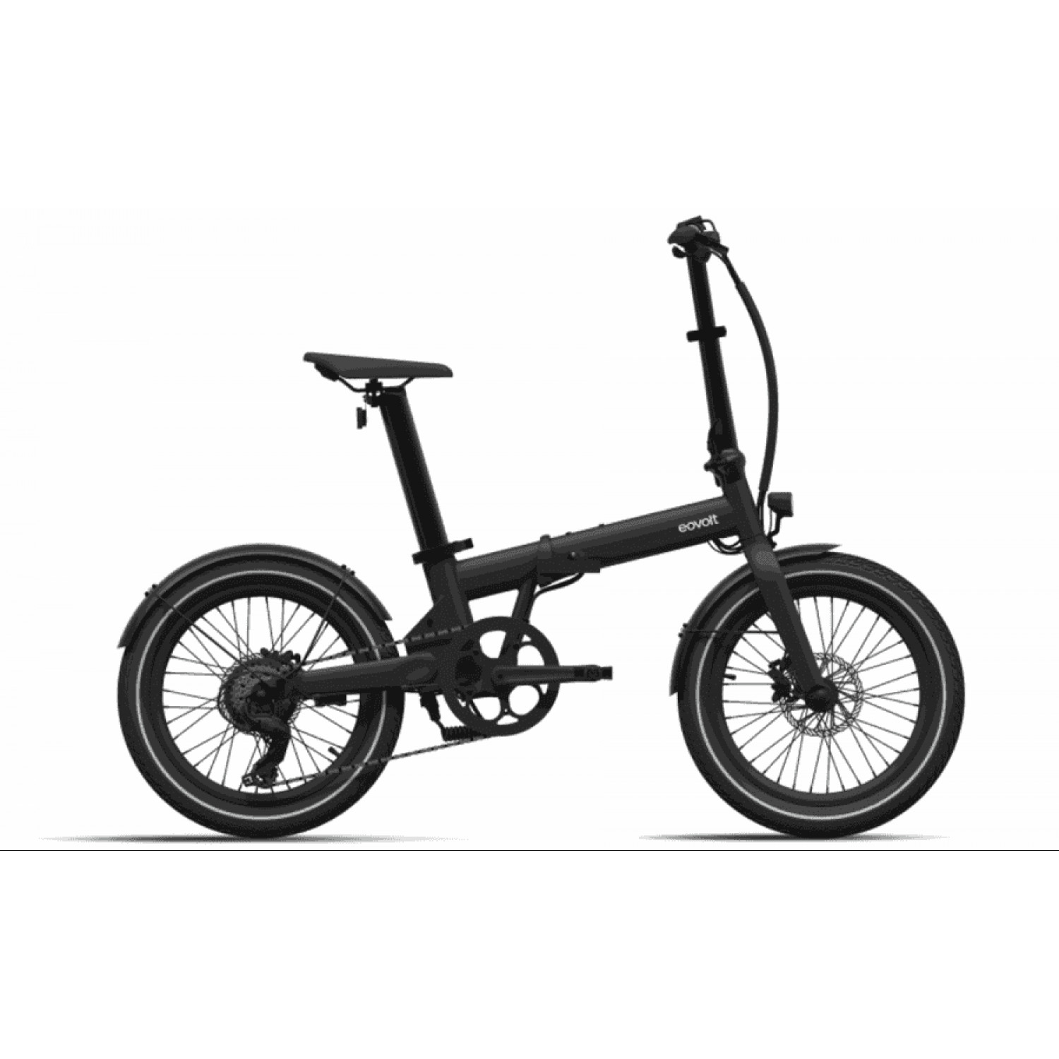 
Eovolt Afternoon - 20 Zoll 380Wh 7K Faltrad - Black Onyx