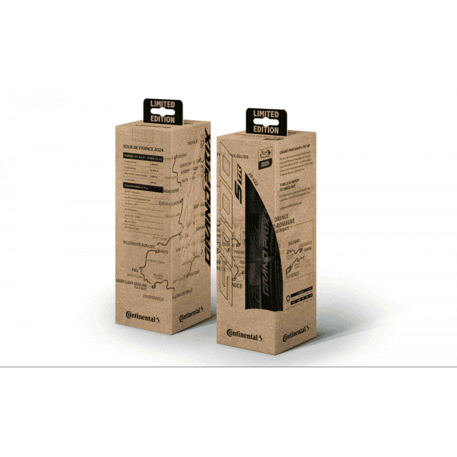 
Continental GP 5000 S TR TdF Sonderedition - 28-622 Rennradreifen - Schwarz