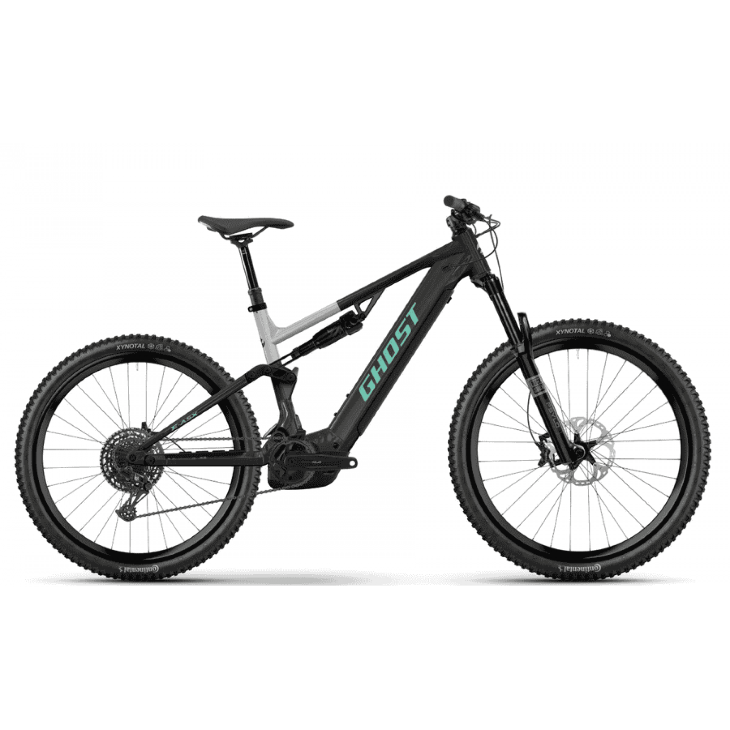 
GHOST E-ASX UNIVERSAL HIGH - 29/27,5 Zoll 12K 800Wh Fully - blazing black/misty gray