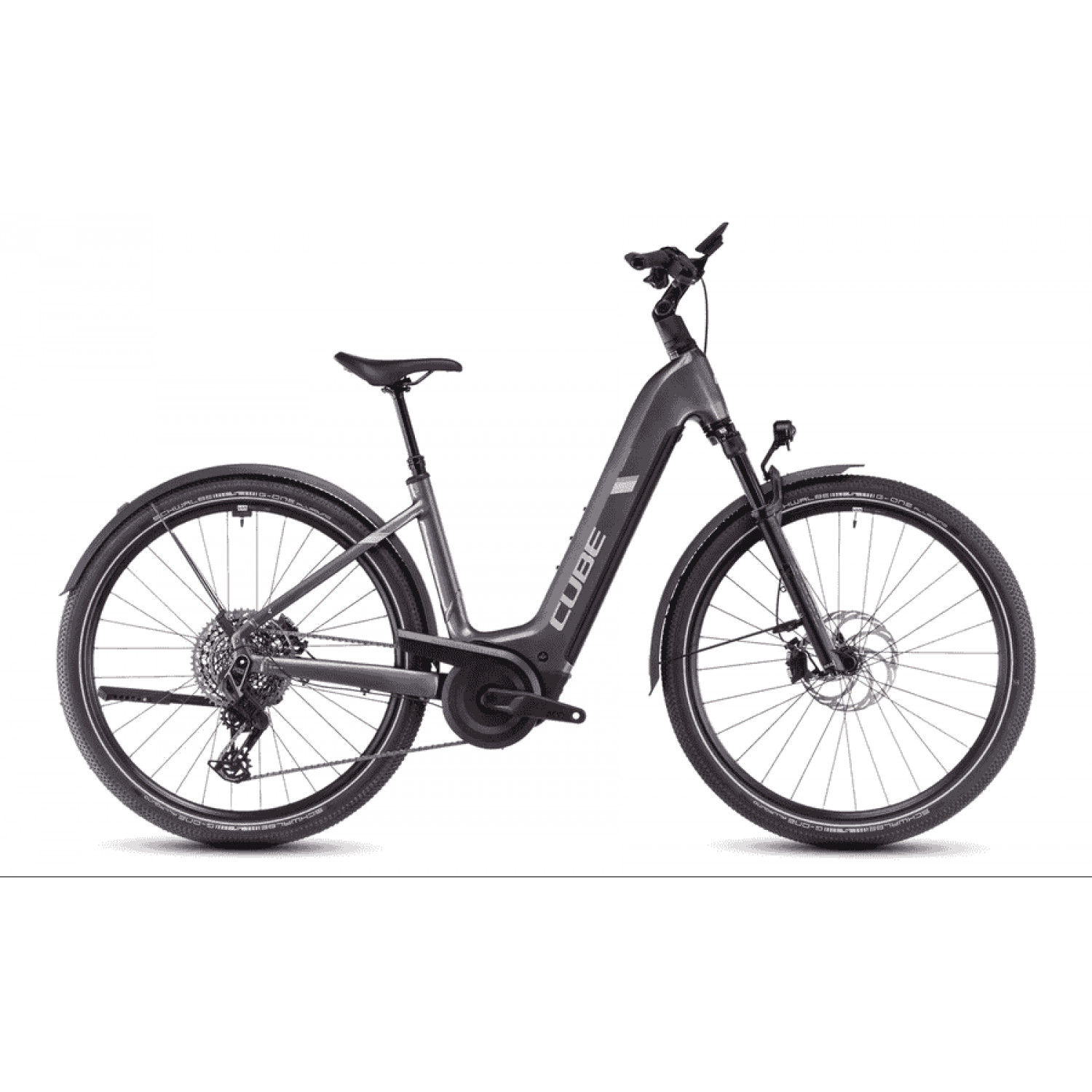 
Cube Nuride Hybrid SLT Allroad - 28 Zoll 800Wh 12K Wave - graphite´n´fossil