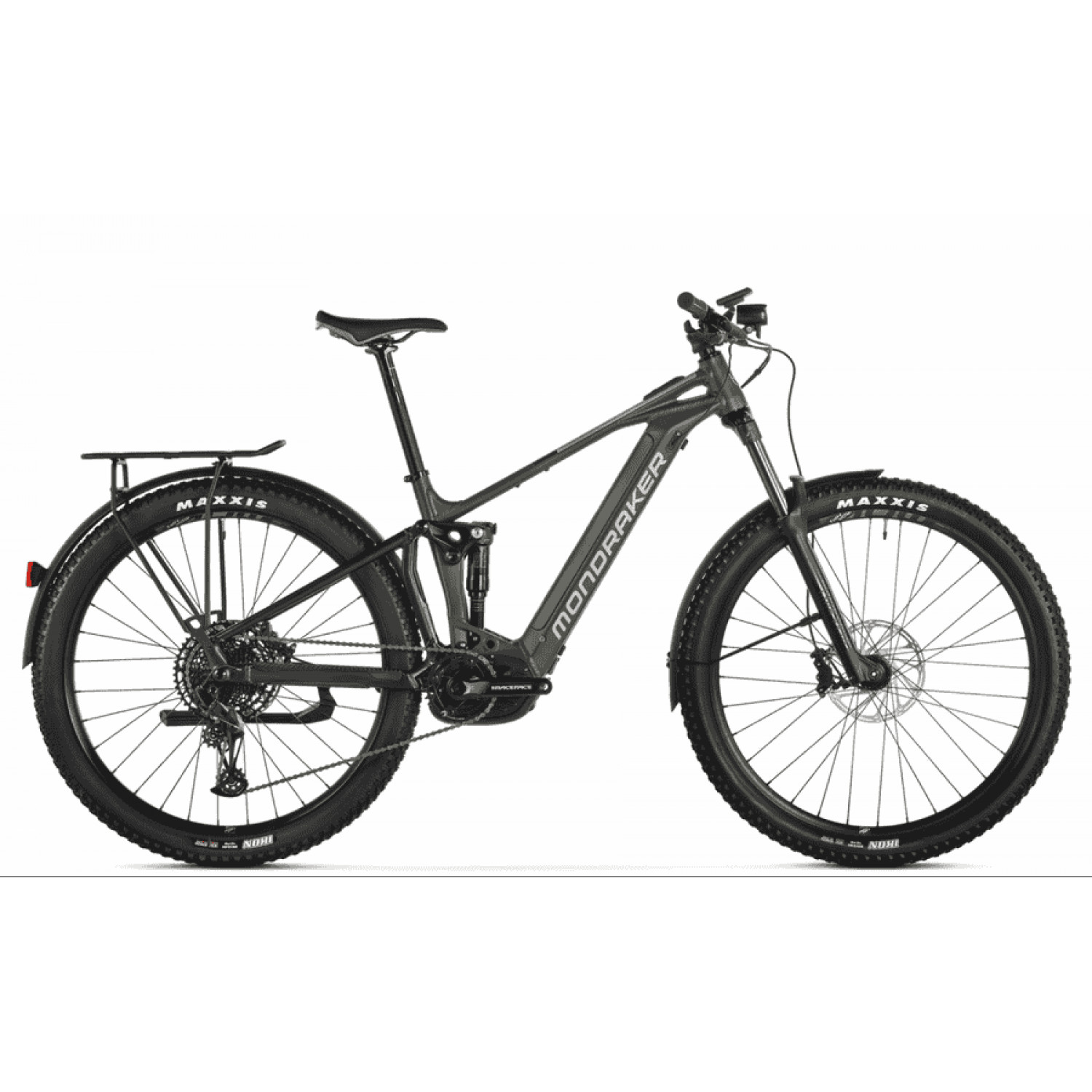
Mondraker Chaser X - 29 Zoll 625Wh 12K Fully - Military Silber Schwarz