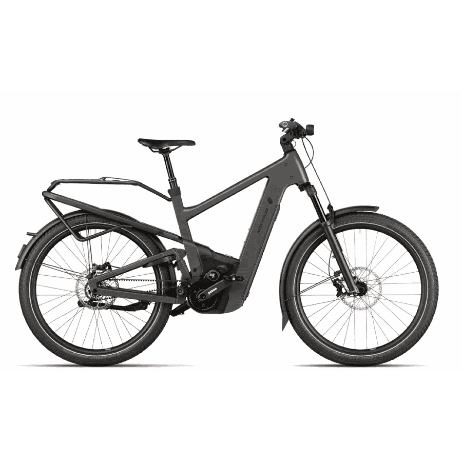 
Riese und Müller Delite5 GT pinion - 27.5 Zoll 800Wh 12G Fully - Stone Grey