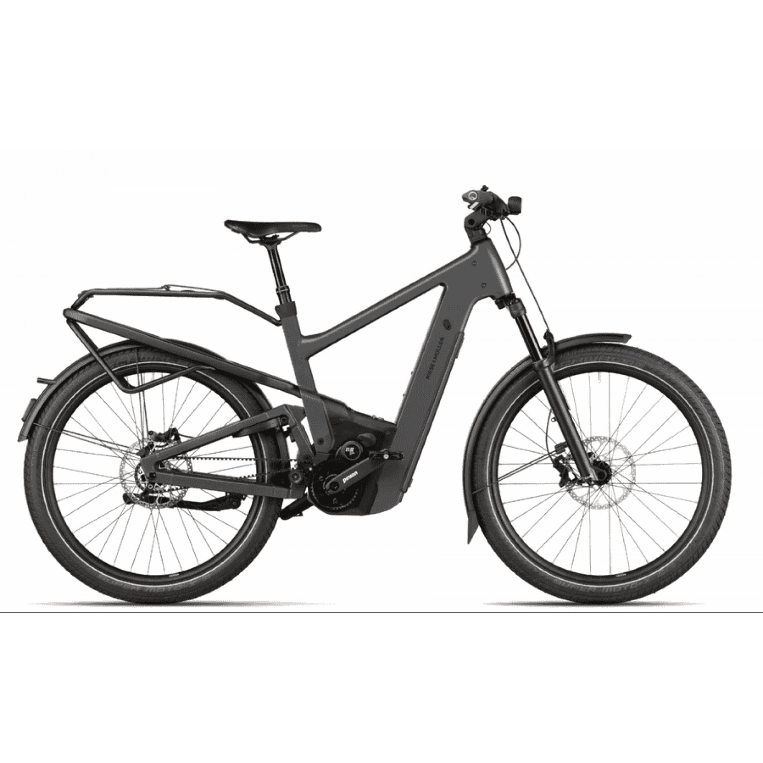 
Riese und Müller Delite5 GT pinion - 27.5 Zoll 800Wh 12G Fully - Stone Grey