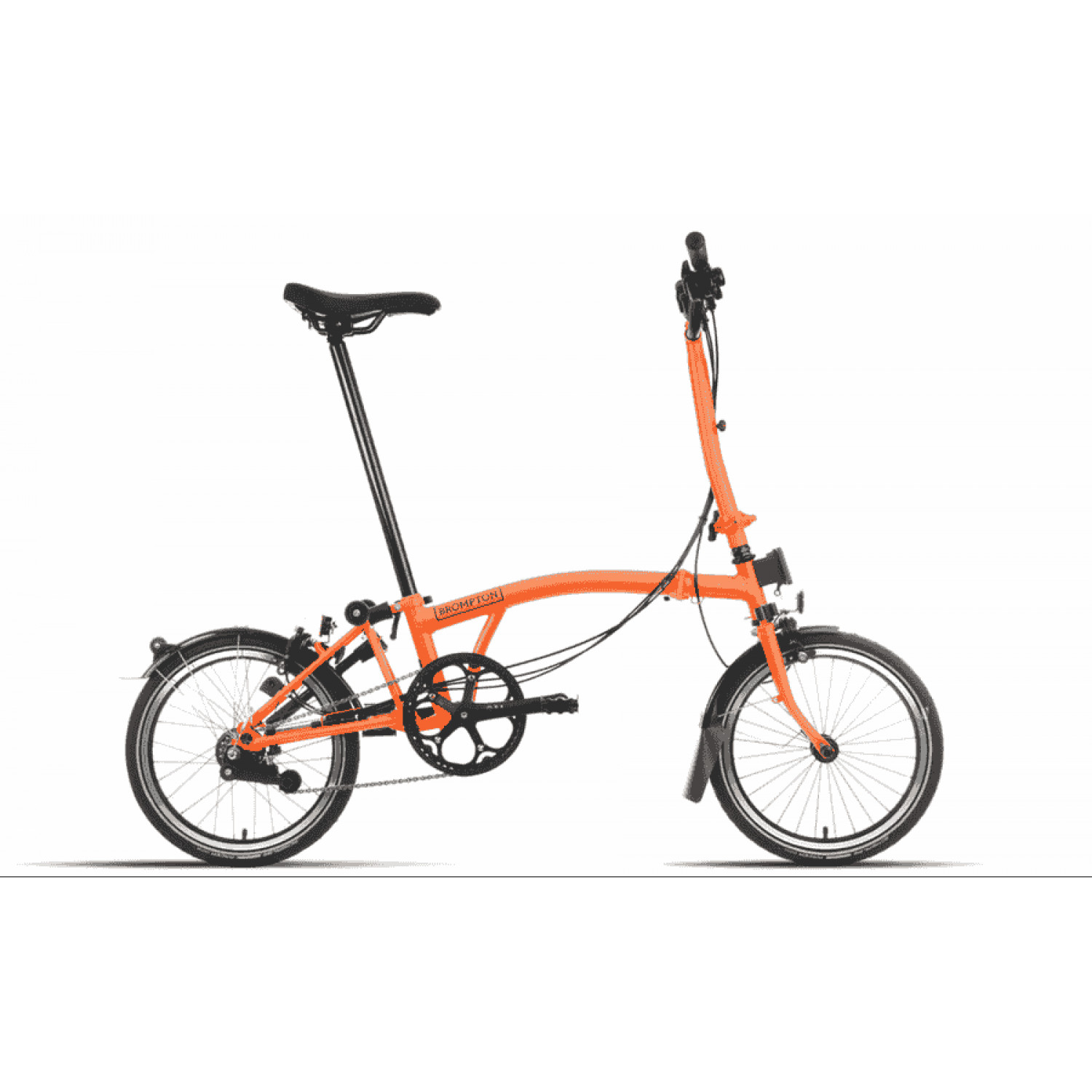 
Brompton C-Line Explore - Typ H - 16 Zoll 6K Faltrad - Sunset Orange