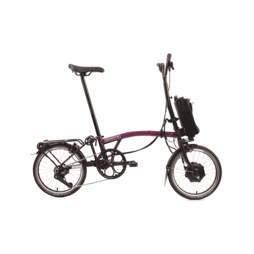 Brompton C-Line Electric Urban 4-speed - Typ H- 16 Zoll 300Wh 4K Faltrad - Amethyst Lacquer
