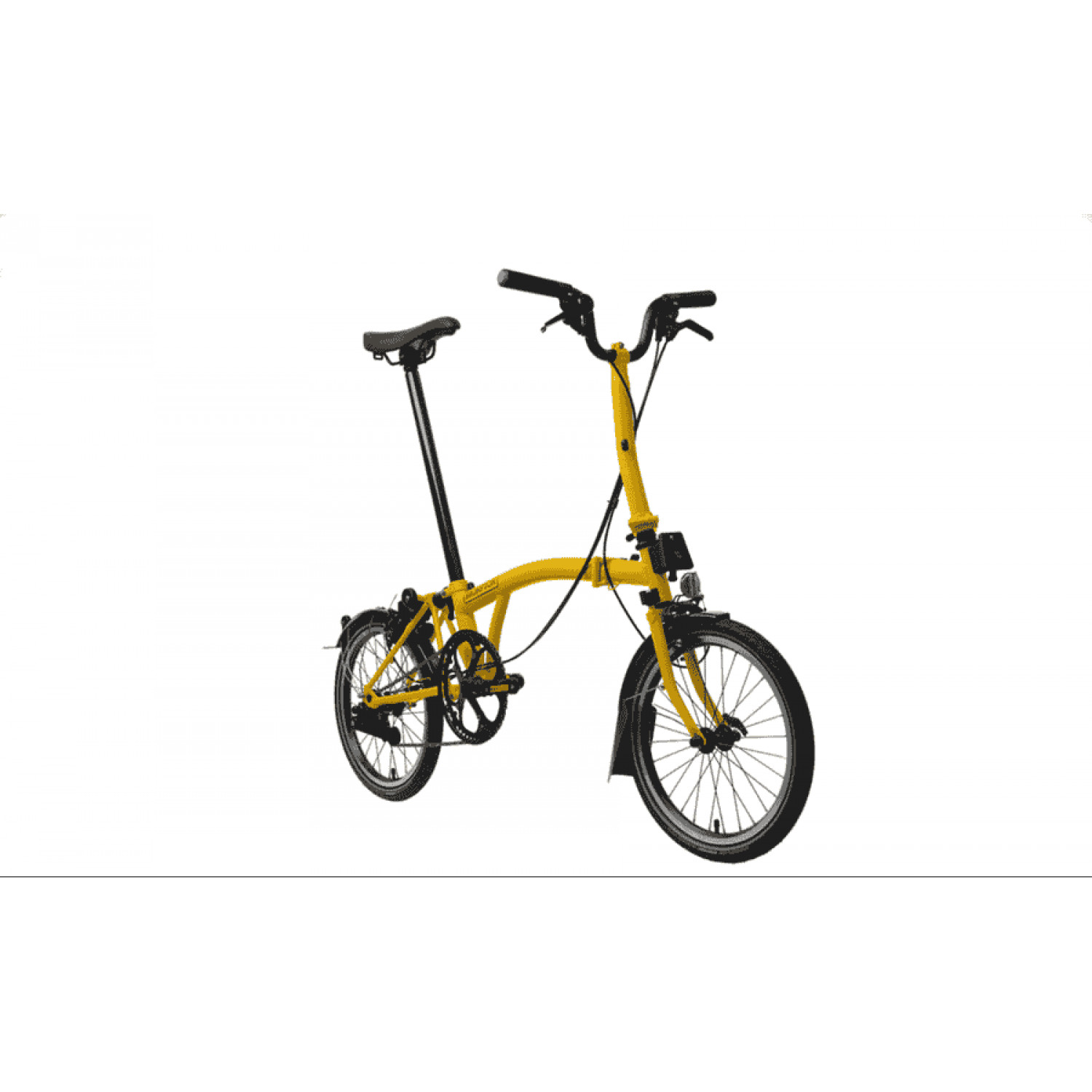 
Brompton C-Line Electric - 12 Speed - Typ H - 16 Zoll 300Wh 12K Faltrad - Bumblebee Yellow