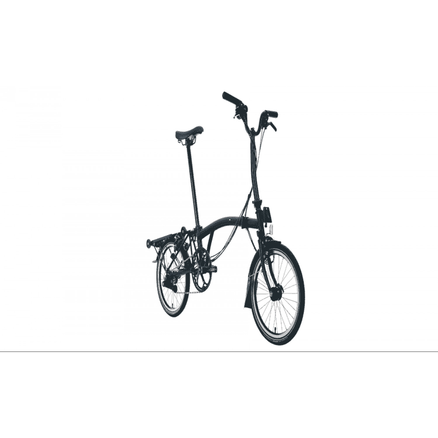 
Brompton C-Line Explore - Typ H - 16 Zoll 12K Faltrad - Ocean Blue