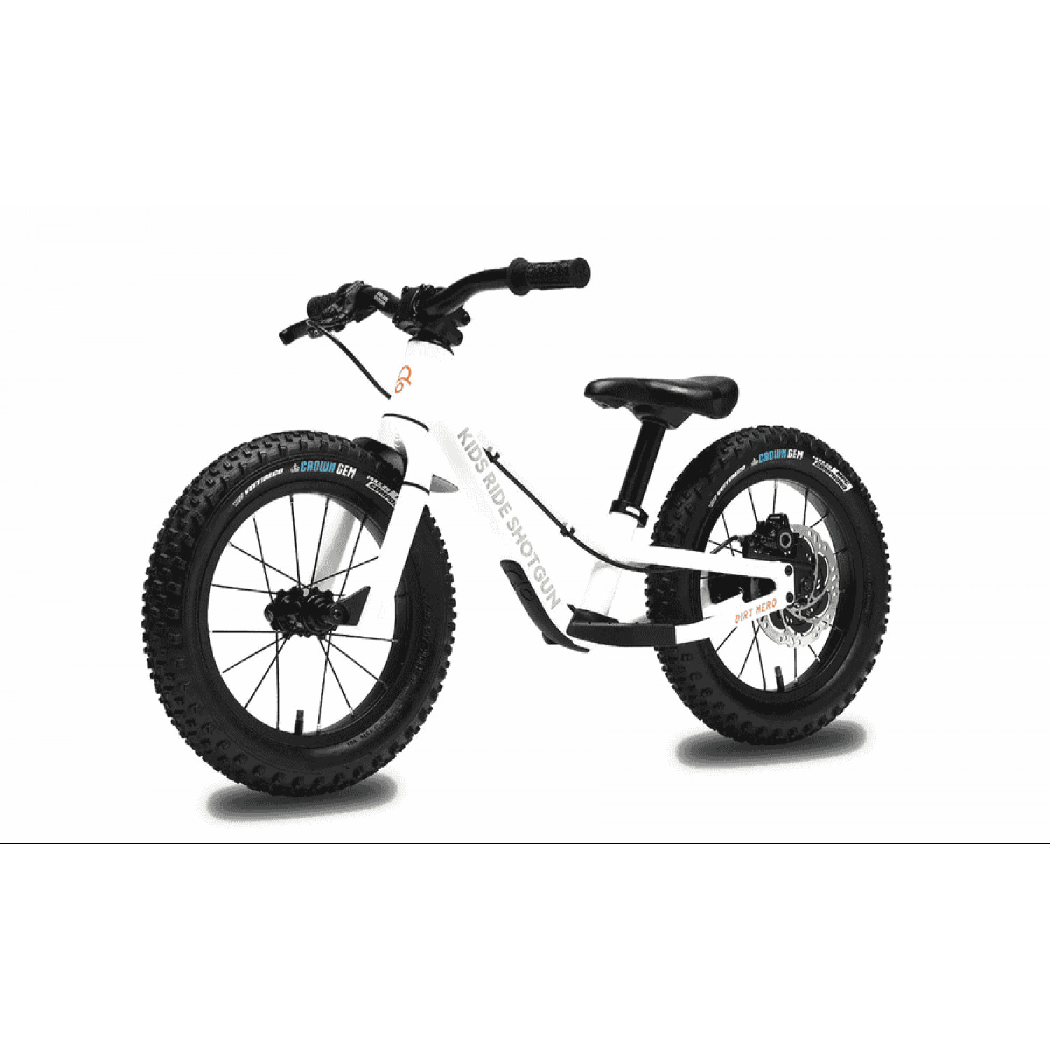 
Kids Ride Shotgun - Dirt Hero Magura - 12 Zoll Laufrad - White