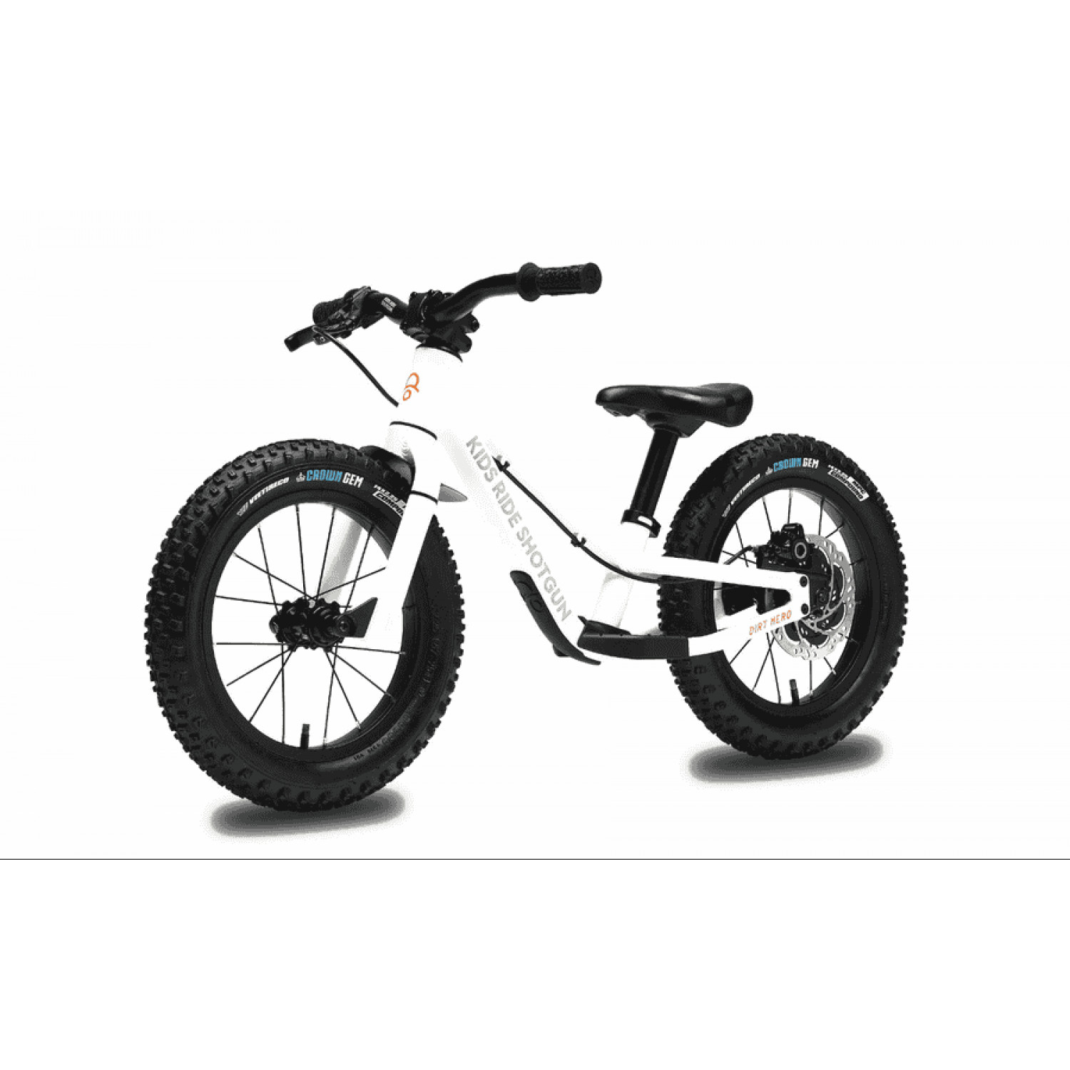 
Kids Ride Shotgun - Dirt Hero Magura - 14 Zoll Laufrad - White