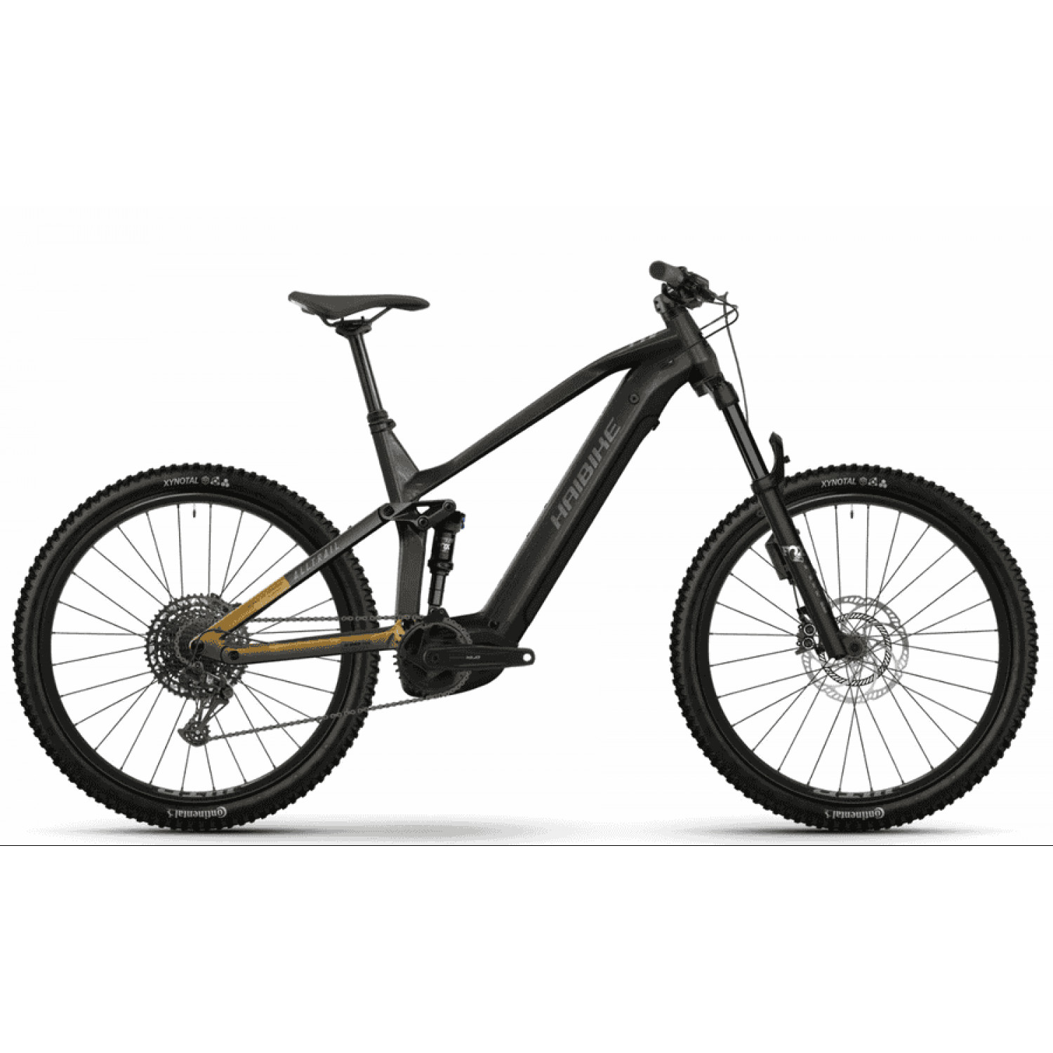 
Haibike ALLTRAIL 10.5 ABS 29 - 29 Zoll 800Wh 12K Fully - Black Ninja Gold Grey