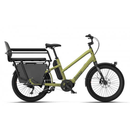 Benno Boost 10D CX EVO 6.1 inkl. Family Package - 24 Zoll 545WH 10K Trapez - moosgreen