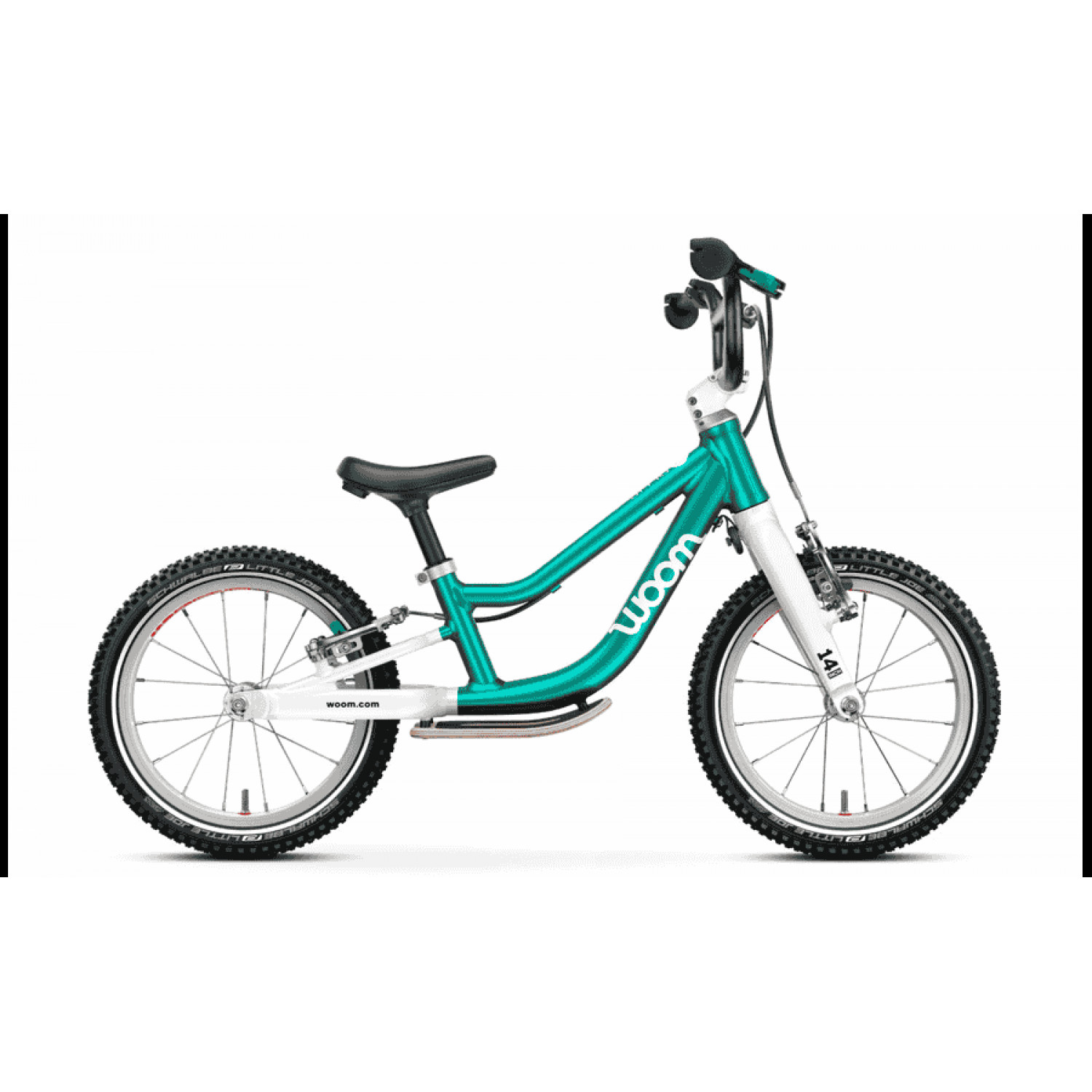 
Woom GO 1+ (Gen. H) - 14 Zoll Laufrad - metallic turquoise