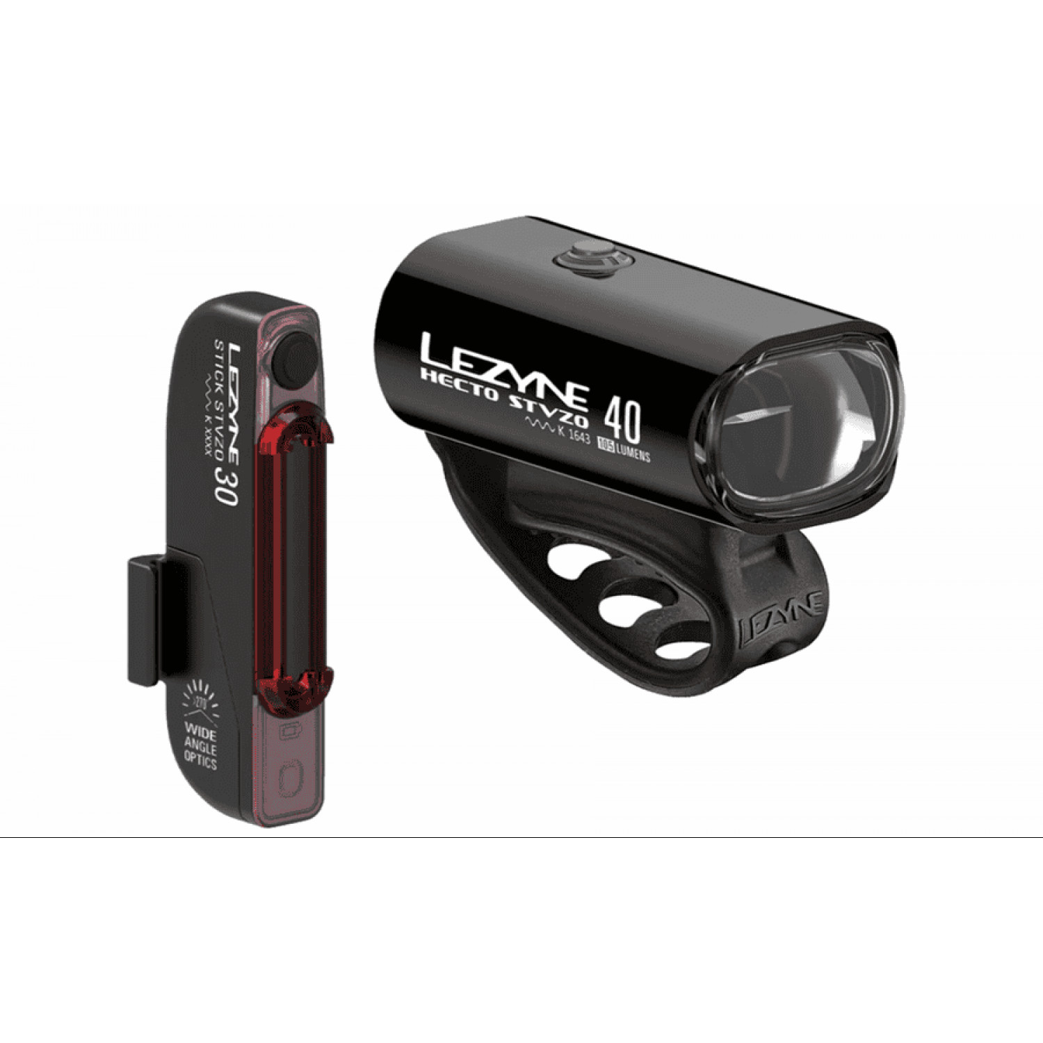
Lezyne Beleuchtungsset Hecto Drive 40 StVZO / Stick Drive