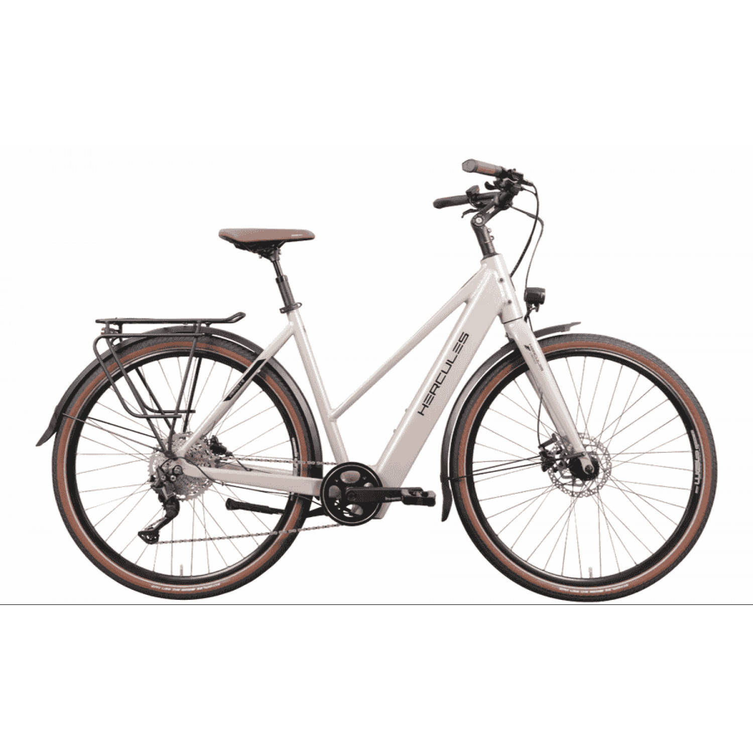 
HERCULES Urbanico I-10 - 28 Zoll 410Wh 10K Trapez - beige glossy