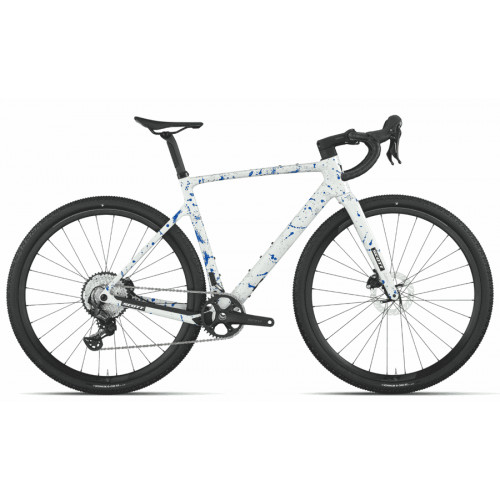 Scott Addict Gravel 30 - 28 Zoll 12K Diamant - white splatter blue