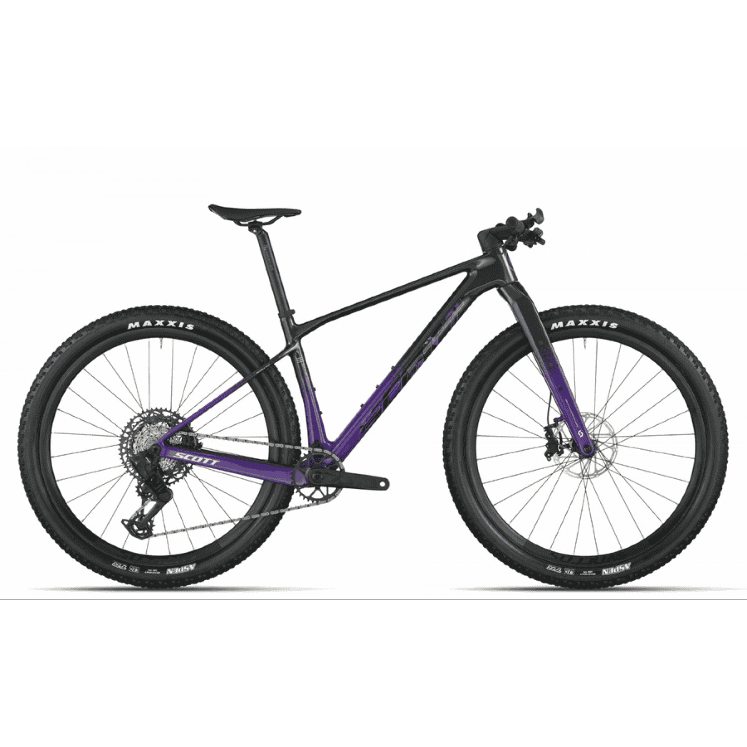 
Scott Scale Gravel 10 - 28 Zoll 12K-AXS Diamant - carbon black indigo purple