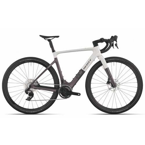 Scott Solace Gravel 30 - 28 Zoll 360Wh 12K-AXS Diamant - mineral pink flint purple