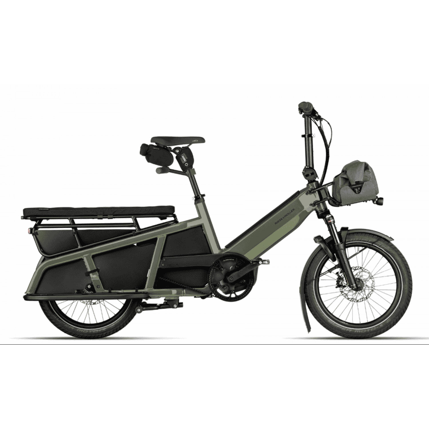 
Riese & Müller Multitinker2 touring - 20 Zoll 625Wh 10K Lastenrad - olive/black matt