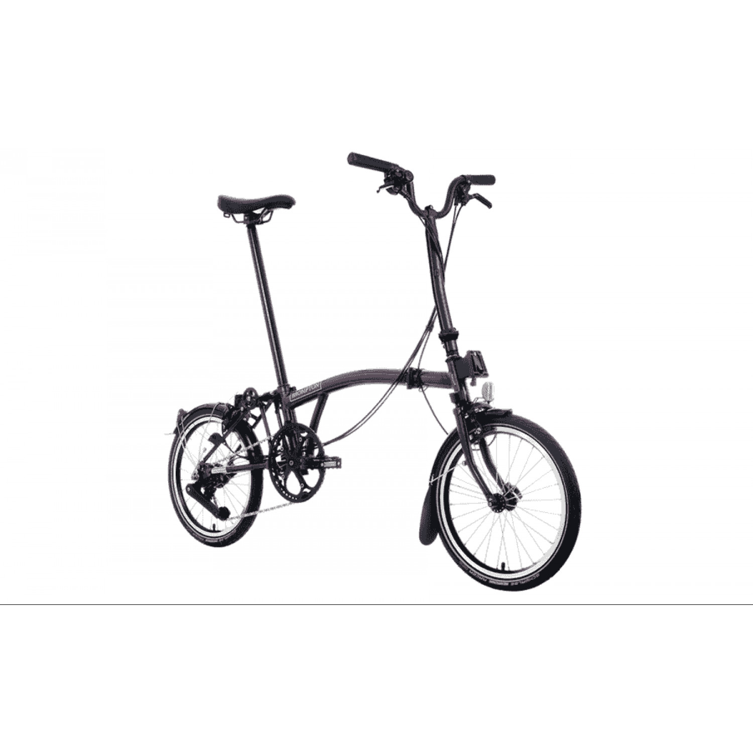 
Brompton C Line - Typ H - 16 Zoll 4K Faltrad - Amethyst Lacquer