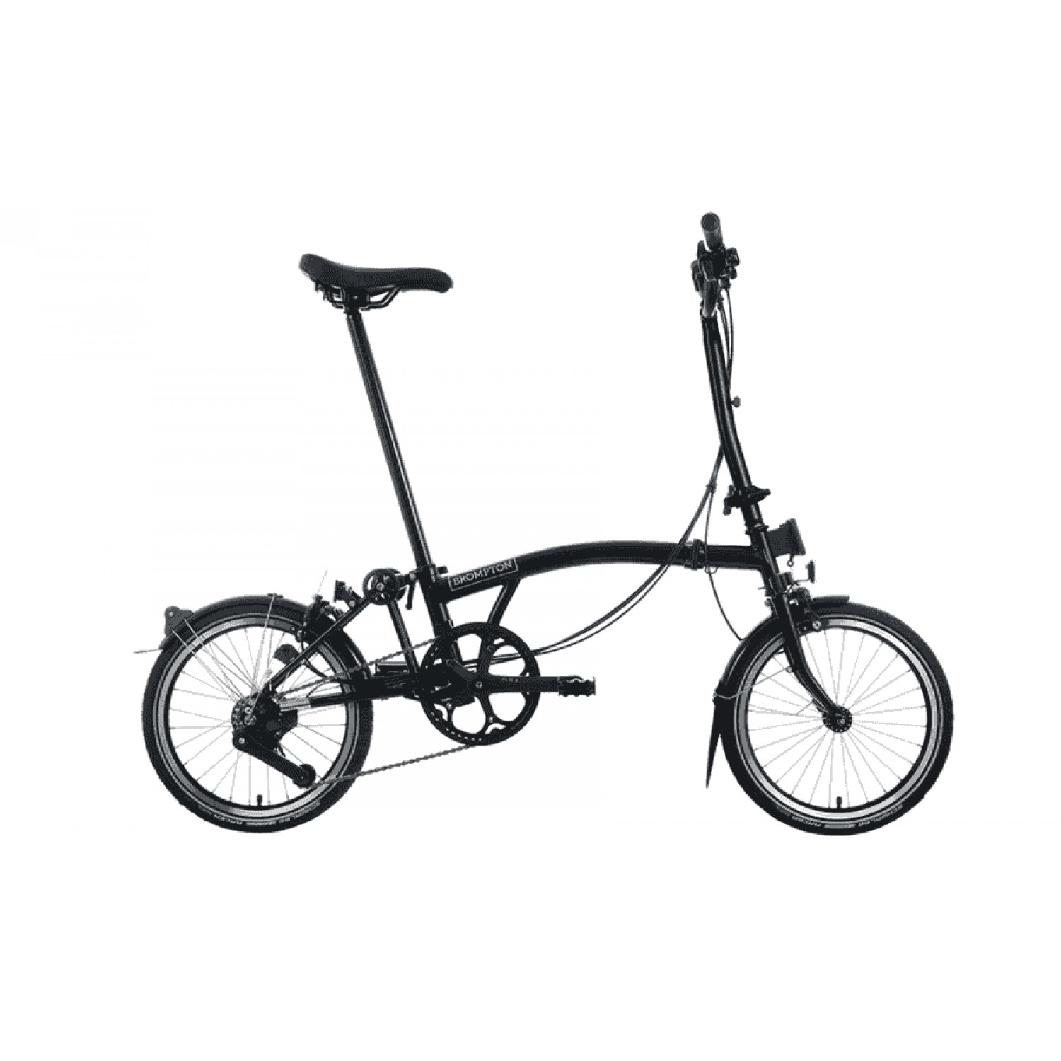 
Brompton C Line - Typ H - 16 Zoll 4K Faltrad - Black Matt