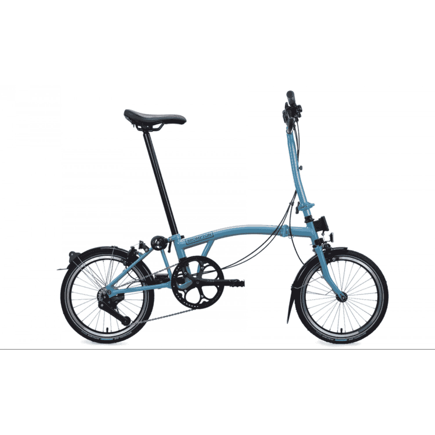 
Brompton C Line - High 16 Zoll 4K Faltrad - Cloud Metallic