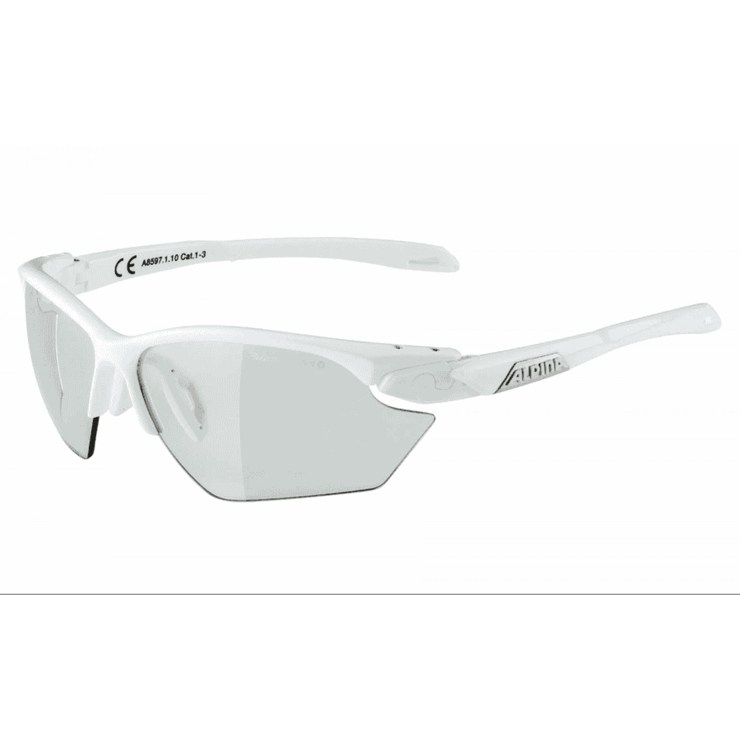 
Alpina Sonnenbrille Five HR S VL+ Sportbrille - weiß