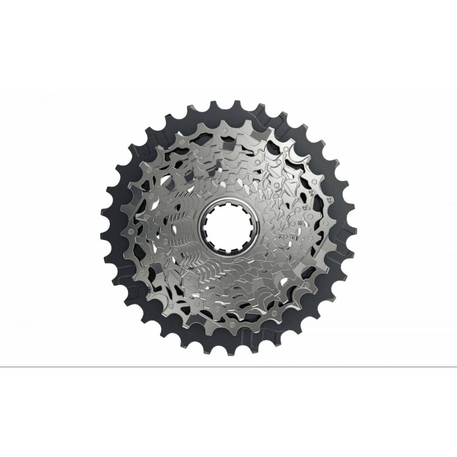 
SRAM XG-1270 D1 - Kassette 10-33 12-fach XDR - Schwarz Silber
