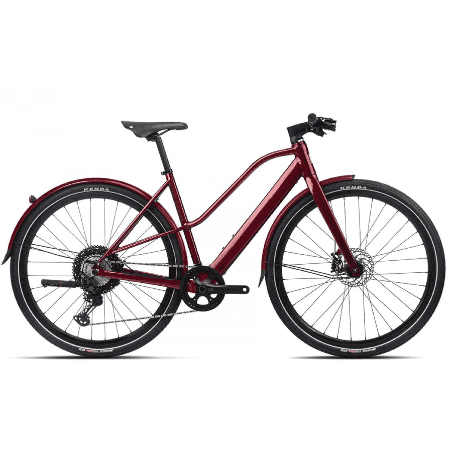 
Orbea VIBE MID H10 MUD - 28 Zoll 248Wh 12K Trapez - Metallic Dark Red