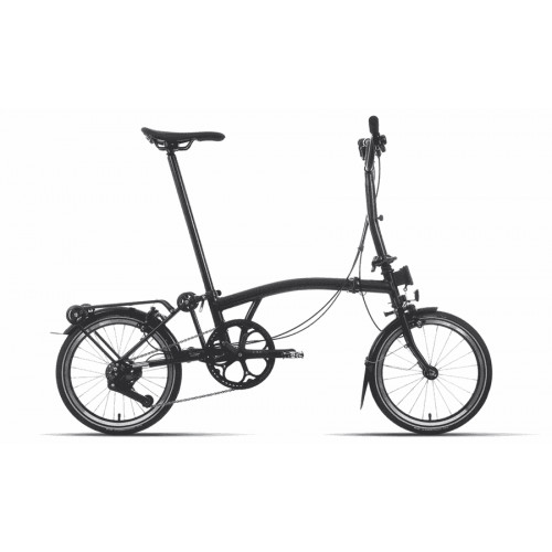 Brompton P-Line Explore - Typ H - 16 Zoll 12K Faltrad - Midnight Black Metallic
