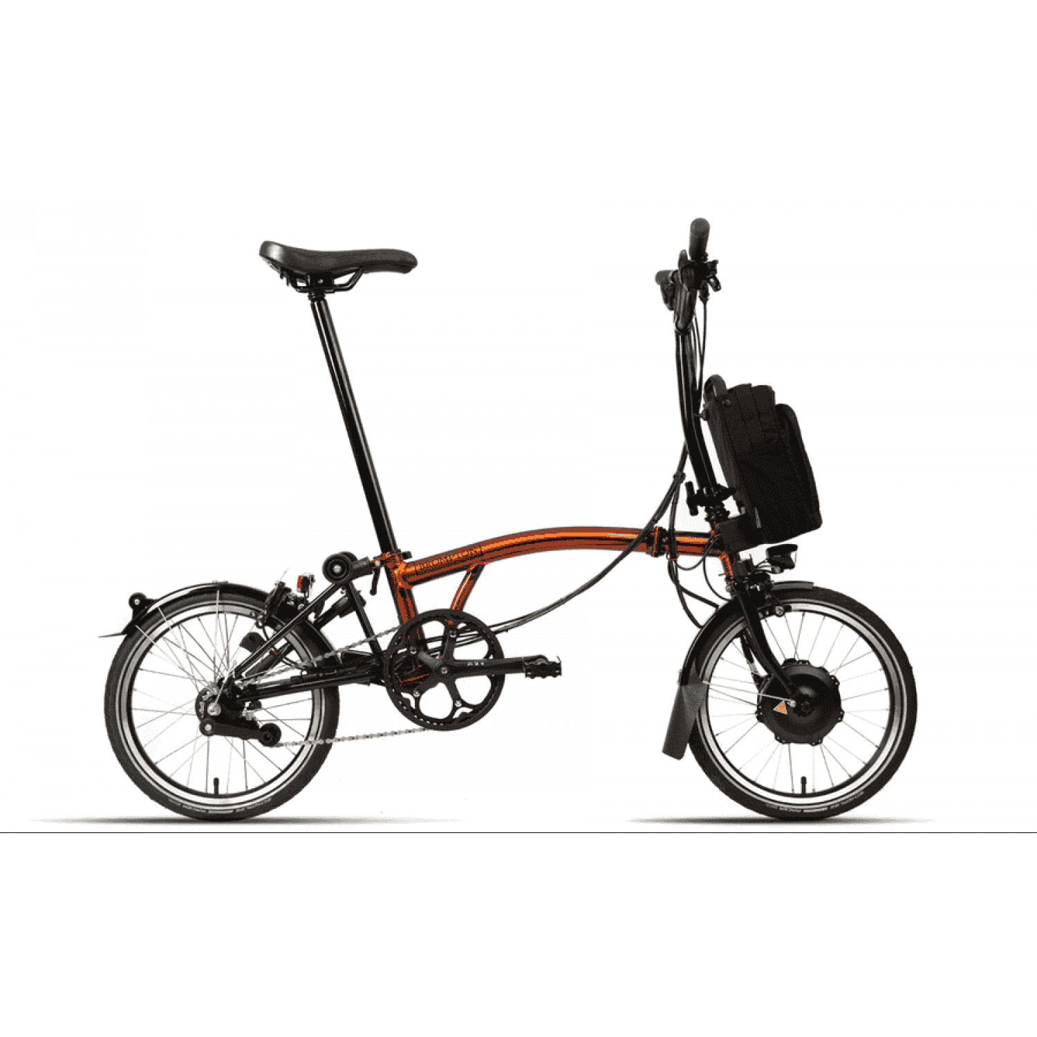 
Brompton C-Line Electric Explore - Typ M - 16 Zoll 300Wh 6N Faltrad - Flame Lacquer