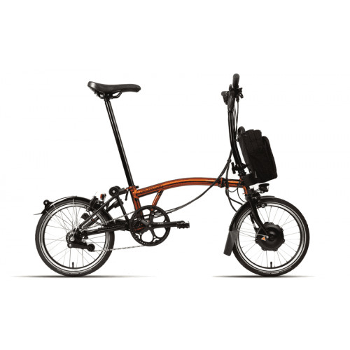 Brompton C-Line Electric Explore - Typ M - 16 Zoll 300Wh 6N Faltrad - Flame Lacquer