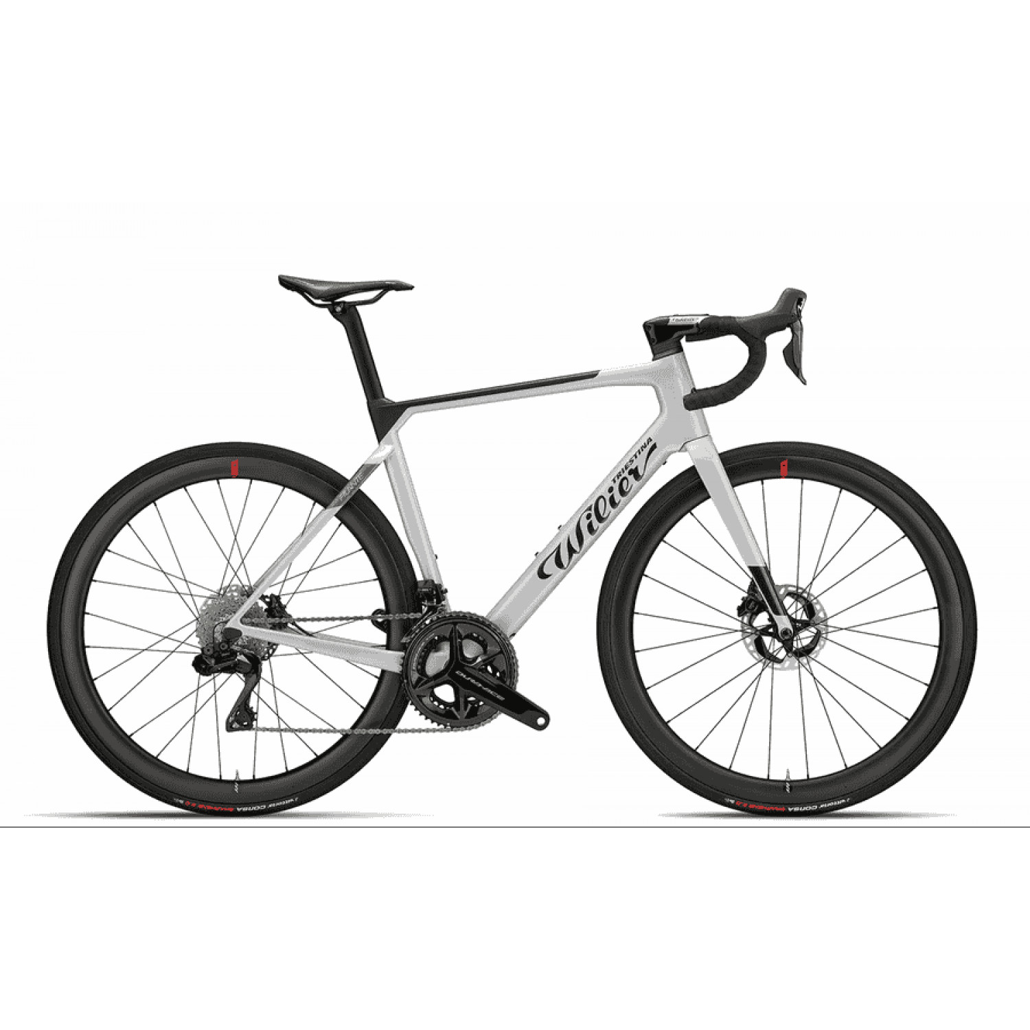 
Wilier Filante Hybrid Ultegra Di2 - 28Zoll 250Wh 24K Diamant - silver glossy