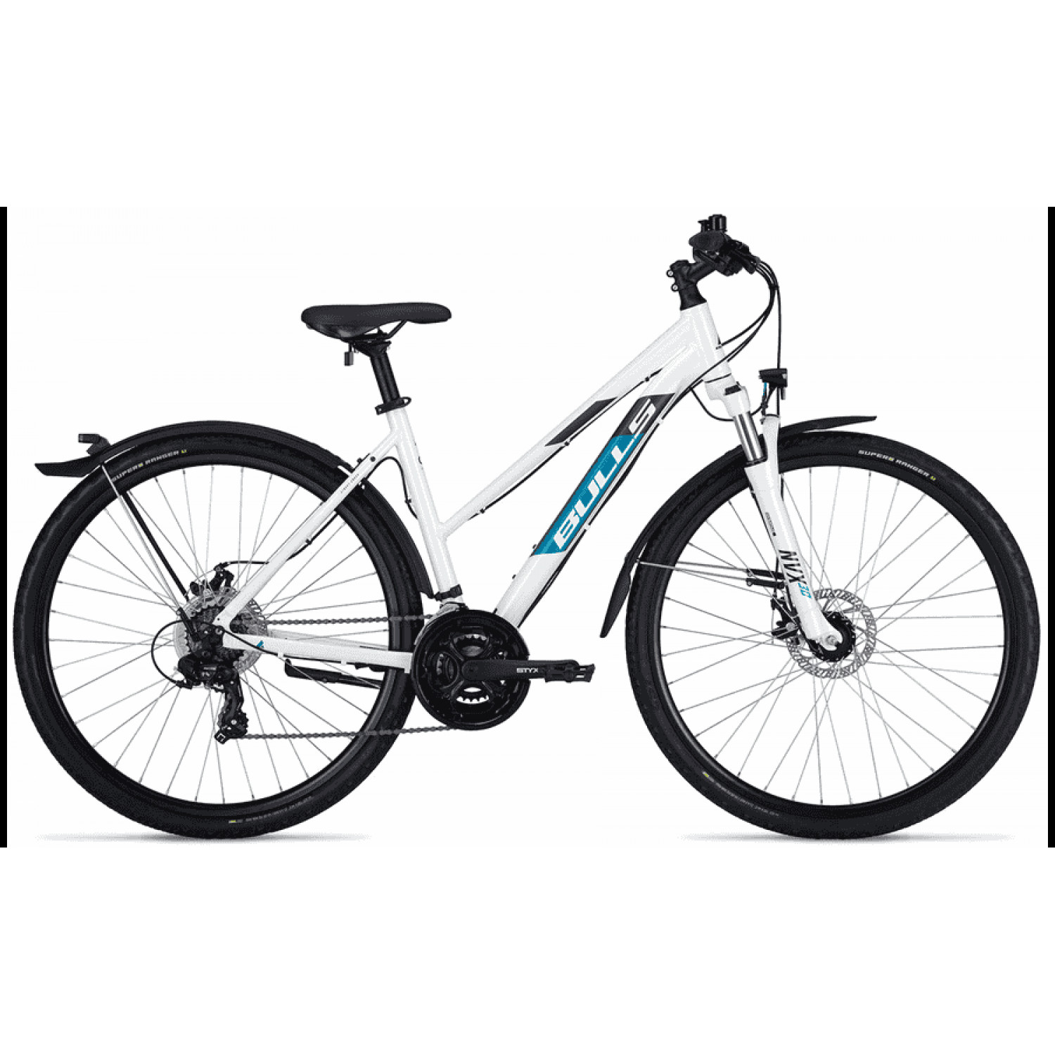 
BULLS Wildcross Street - 28 Zoll 21K Trapez - metallic white