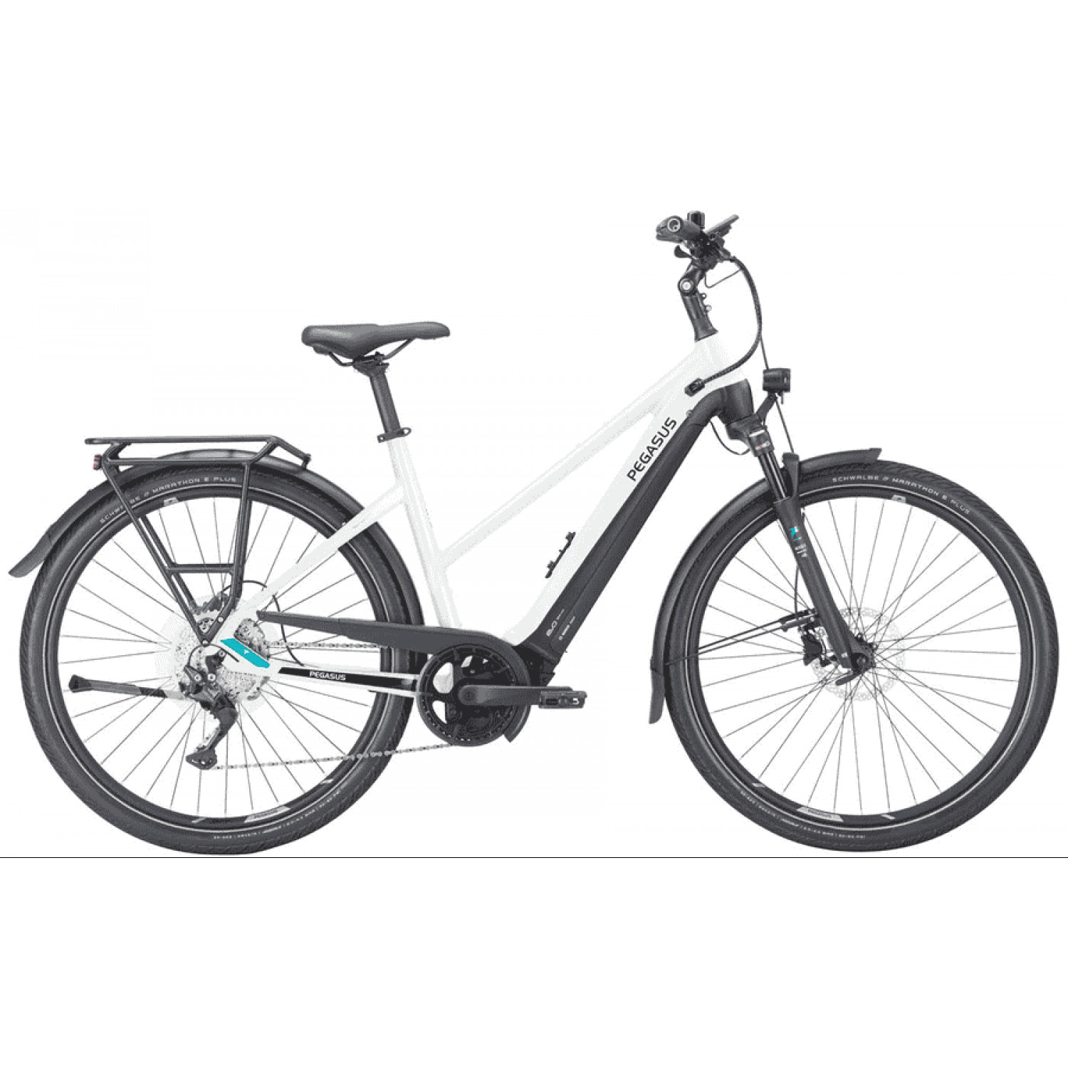 
PEGASUS Premio Evo 10 Lite - 28 Zoll 750Wh 10K Trapez - metallic off white