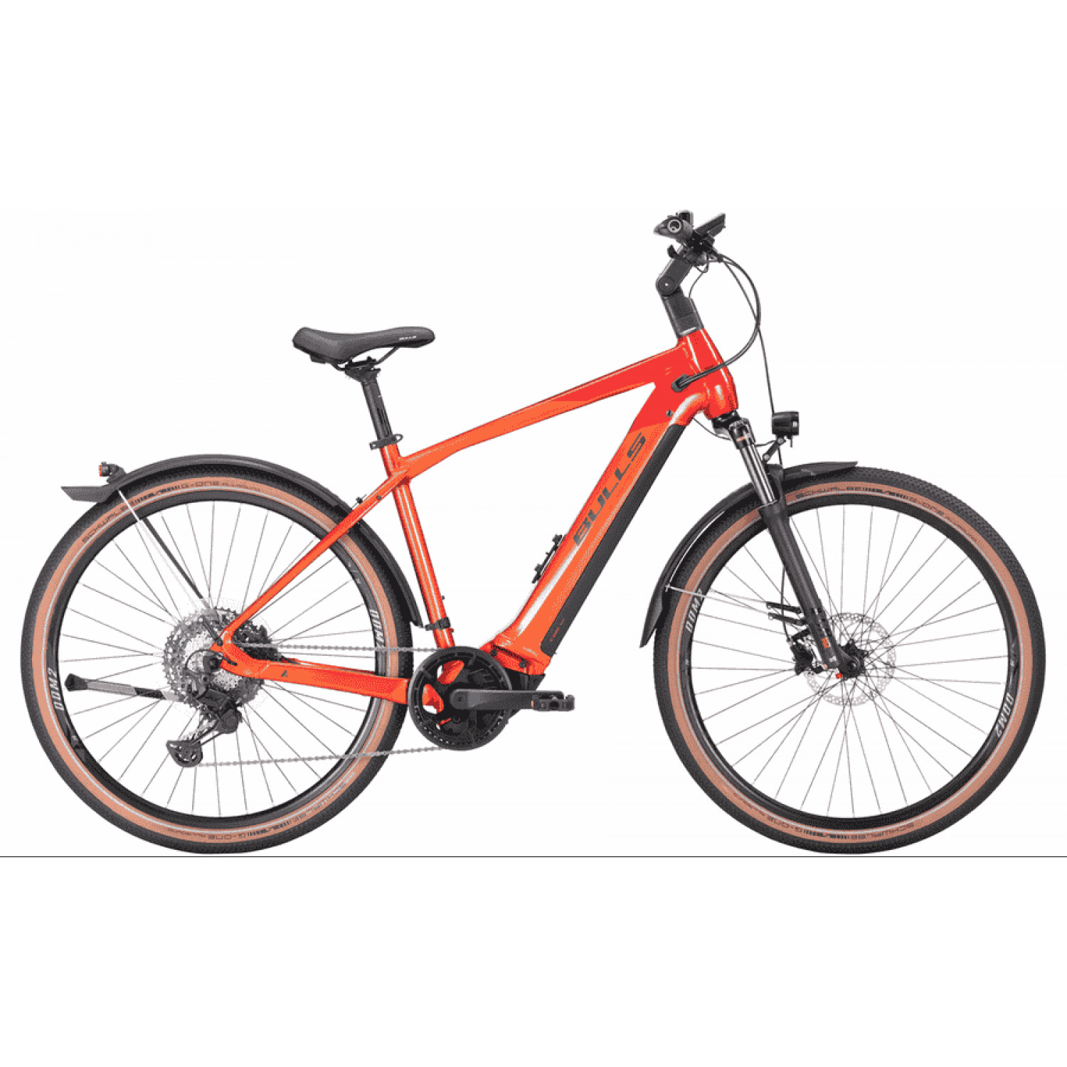 
BULLS Cross Rider EVO 2 - 29 Zoll 750Wh 11K Diamant - metallic orange / chrome red